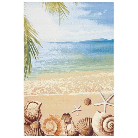 Safavieh 9 ft. -10 in. x 12 ft. -5 in. Barbados Rectangle Area Rug Gold & Blue BAR555A-9